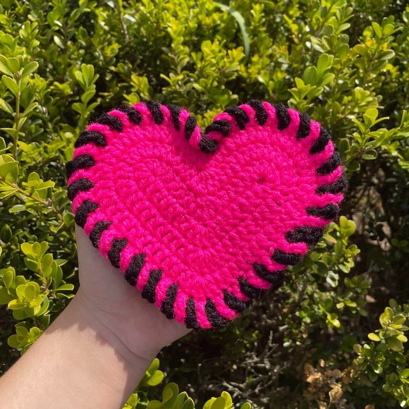 Handmade Kuromi Inspired Crochet Coasters - Picture 2 of 5